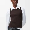 Anagram-Tanktop aus Stretch-Viskose Anagram-Tanktop aus Stretch-Viskose