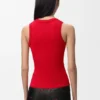 Anagram-Tanktop aus Stretch-Viskose Anagram-Tanktop aus Stretch-Viskose