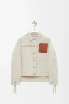 Arbeitsjacke aus Baumwolle und Leinen