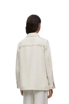 Arbeitsjacke aus Baumwolle und Leinen