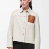 Arbeitsjacke aus Baumwolle und Leinen