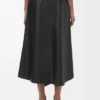Asymmetrischer Rock aus Satin-Nappa-Lammleder Asymmetrischer Rock aus Satin-Nappa-Lammleder