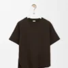 Asymmetrisches Hemd aus Baumwollmischung Asymmetrisches Hemd aus Baumwollmischung