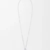 Aubergine-Halskette aus Sterlingsilber und Perlen Aubergine-Halskette aus Sterlingsilber und Perlen