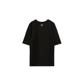 Aufdruck auf der Brust, Kurzarm, Unisex, Schwarz H000341X11