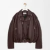 Balloon-Bikerjacke aus Nappa-Lammleder Balloon-Bikerjacke aus Nappa-Lammleder