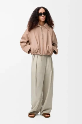 Balloon-Jacke aus Nappa-Lammleder