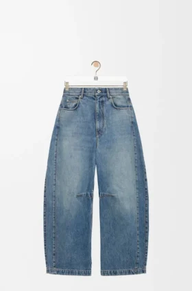 Barrel-Jeans aus Denim