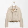 Bikerjacke aus Nappa-Lammleder