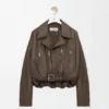 Bikerjacke aus Nappa-Lammleder