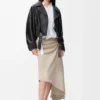 Bikerjacke aus Nappa-Lammleder
