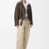 Bikerjacke aus Nappa-Lammleder