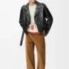 Bikerjacke aus Nappa-Lammleder Bikerjacke aus Nappa-Lammleder