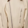 Bikerjacke aus Nappa-Lammleder
