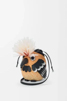 Bird-Tasche aus Iraca-Palmenblättern und Kalbsleder