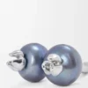 Blueberry-Ohrringe aus Sterlingsilber und Perle