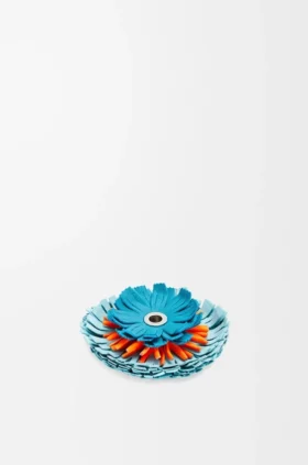 Blumenwürfel aus klassischem Kalbsleder