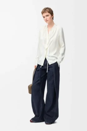 Bluse aus Seide
