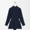 Bluse aus Seide mit Gürtel