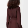 Bluse aus Seide mit Gürtel