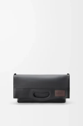 Bob Folded Tote Bag aus glänzendem, geschmeidigem Kalbsleder