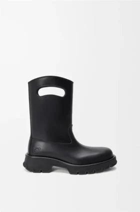 Bobby-Stiefel aus pflanzlich gegerbtem Kalbsleder