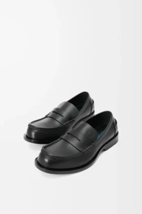 Bobine-Loafer aus glänzendem Kalbsleder