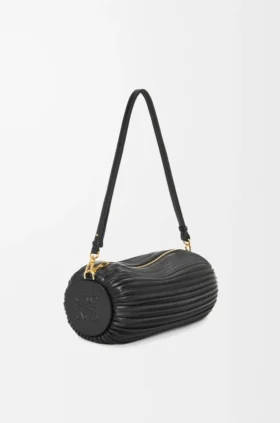 Bracelet Pouch aus plissiertem Nappaleder