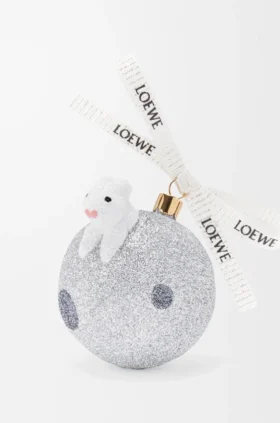 «Bunny on the moon»-Christbaumkugel aus Glas