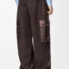 Cargo-Hose aus Nappa-Lammleder und Baumwolle Cargo-Hose aus Nappa-Lammleder und Baumwolle