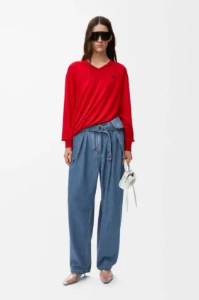 Cargo-Jeans aus Denim