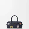 Cats Amazona 23 Cropped-Tasche aus besticktem Denim Cats Amazona 23 Cropped-Tasche aus besticktem Denim