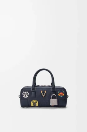 Cats Amazona 23 Cropped-Tasche aus besticktem Denim