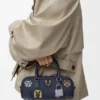 Cats Amazona 23 Cropped-Tasche aus besticktem Denim Cats Amazona 23 Cropped-Tasche aus besticktem Denim