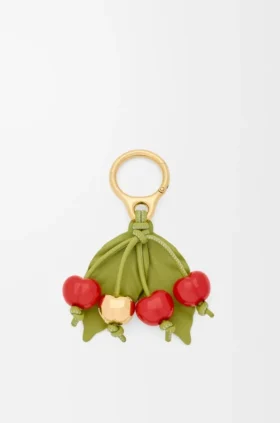 Cherry-Anhänger aus klassischem Kalbsleder