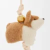 Corgi-Anhänger aus Filz und Kalbsleder Corgi-Anhänger aus Filz und Kalbsleder