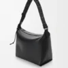 Cubi Crossbody-Tasche aus geschmeidigem, glattem Kalbsleder und Jacquard Cubi Crossbody-Tasche aus geschmeidigem, glattem Kalbsleder und Jacquard