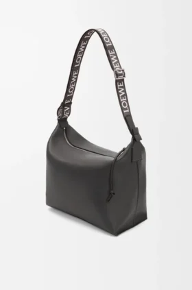 Cubi Crossbody-Tasche aus geschmeidigem, glattem Kalbsleder und Jacquard