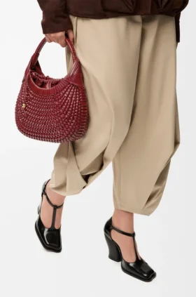 Diamond Hobo-Tasche aus Kalbsleder