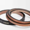 Doppelarmband-Set aus klassischem Kalbsleder