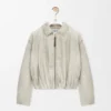 Drapierte Jacke aus Baumwolle