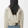 Drapierte Jacke aus Baumwolle