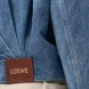 Drapierte Jacke aus Denim