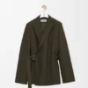 Drapierte Jacke aus Wolle