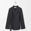 Drapierte Jacke aus Wolle Drapierte Jacke aus Wolle