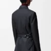 Drapierte Jacke aus Wolle Drapierte Jacke aus Wolle