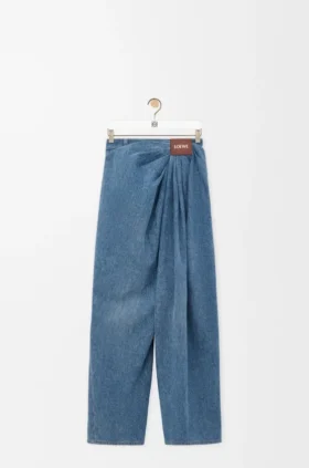 Drapierte Jeans aus Denim