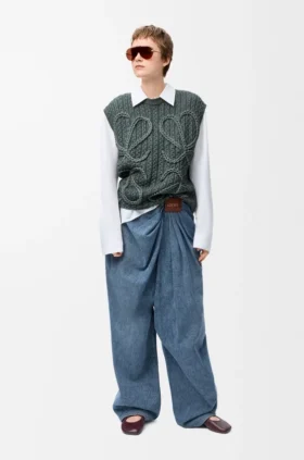 Drapierte Jeans aus Denim