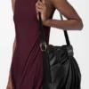 Drapierte Tote Bags aus weichem Nappa-Lammleder Drapierte Tote Bags aus weichem Nappa-Lammleder