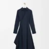 Drapiertes Kleid aus Baumwolle Drapiertes Kleid aus Baumwolle